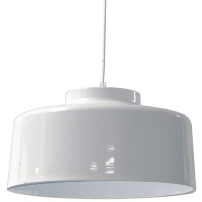 Dainolite Kup Pendant Light - Color: White - Size: 1 light - KUP-201P-WH