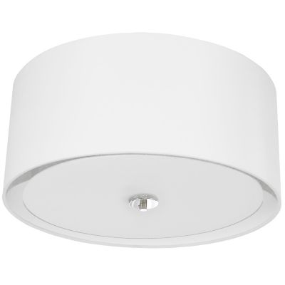 Dainolite Helena Flushmount Light - Color: White - Size: 3 light - HEL-163F