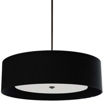 Dainolite Helena Pendant Light - Color: Black - Size: Large - HEL-344P-PC-B