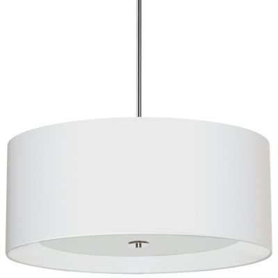 Dainolite Helena Pendant Light - Color: White - Size: Small - HEL-224P-PC-W