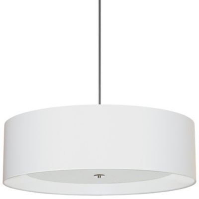 Dainolite Helena Pendant Light - Color: White - Size: Medium - HEL-304P-PC-