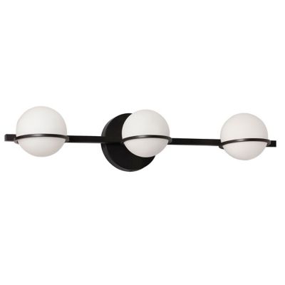 Dainolite Sofia Vanity Light - Color: Black - Size: 3 light - SOF-233W-MB