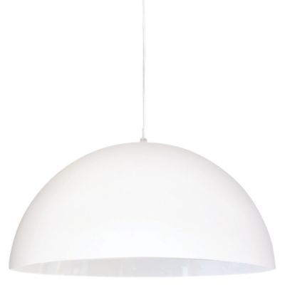 Dainolite Ofelia Dome Pendant Light - Color: White - Size: Small - OFE-161P