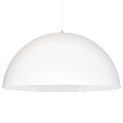 Dainolite Ofelia Dome Pendant Light - Color: White - Size: Large - OFE-201P