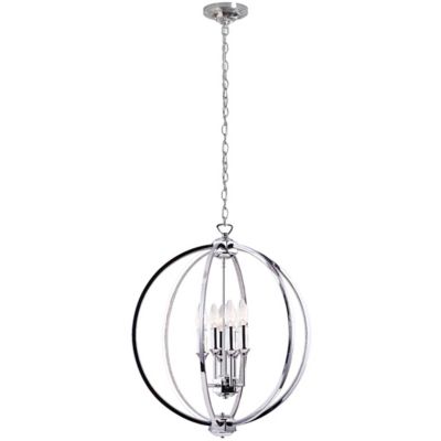 Dainolite Karland Chandelier - Color: Silver - Size: Medium - KAR-206C-PC