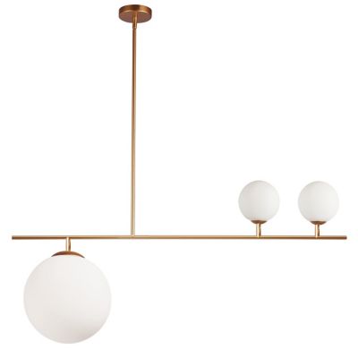 Dainolite Orion Linear Chandelier - Color: White - Size: 3 light - ORN-363P