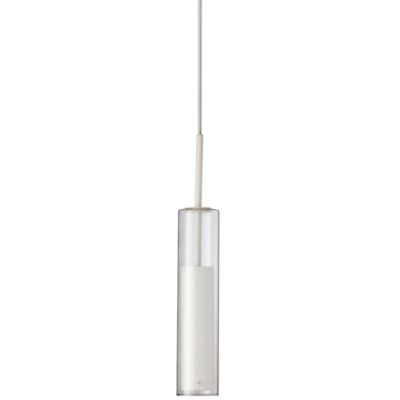 Dainolite Luna LED Mini Pendant Light - Color: Clear - LUN-1LEDP-WH