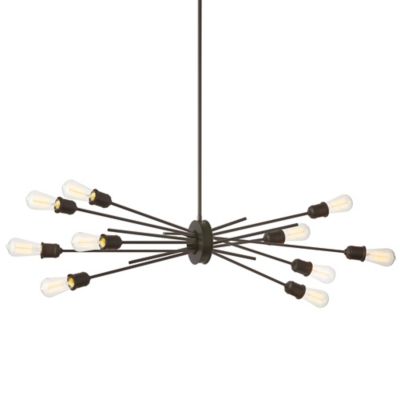 Dainolite Nebraska Linear Chandelier - Color: Black - Size: 10 light - NEB-