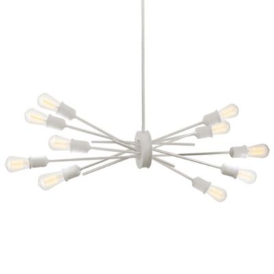 Dainolite Nebraska Linear Chandelier - Color: White - Size: 10 light - NEB-