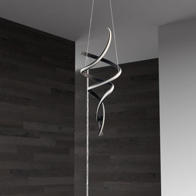 Dainolite Irene LED Pendant Light - Color: Black - IRN-3935LEDP-MB