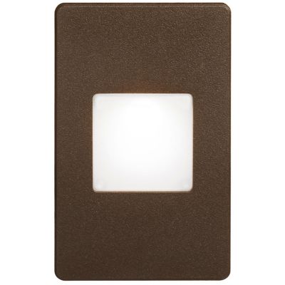 Dainolite Bella Outdoor LED Step Light with White Lens - Color: Bronze - DL