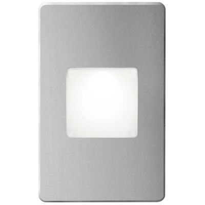 Dainolite Bella Outdoor LED Step Light with White Lens - Color: Silver - DL