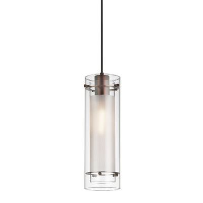 Dainolite Pasha 1 Light Mini Pendant - Color: White - 22152-CF-OBB