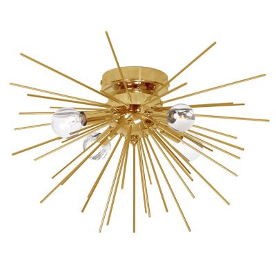 Dainolite Vega Semi-Flushmount Light - Color: Gold - Size: 4 light - VEG-18