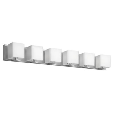 Dainolite Verona Vanity V1233 Bath Bar - Color: Silver - Size: 6 light - V1