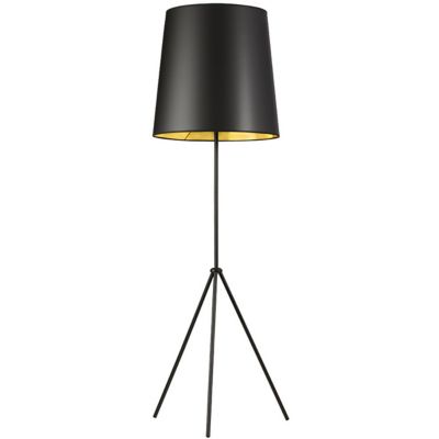 Dainolite Tripod Floor Lamp - Color: Black - Size: Medium - OD3-F-698-MB