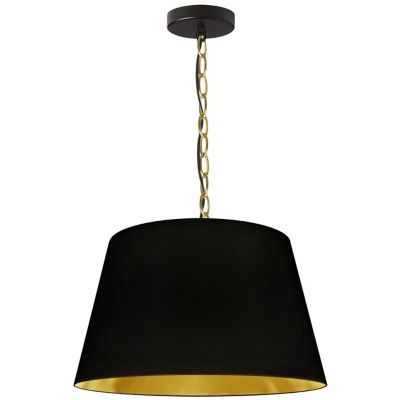 Dainolite Brynn Pendant Light - Color: Black - Size: Small - BRY-S-AGB-698