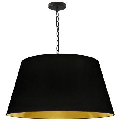 Dainolite Brynn Pendant Light - Color: Black - Size: Large - BRY-L-BK-698