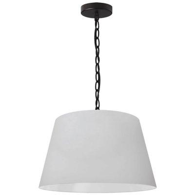 Dainolite Brynn Pendant Light - Color: White - Size: Small - BRY-S-BK-790