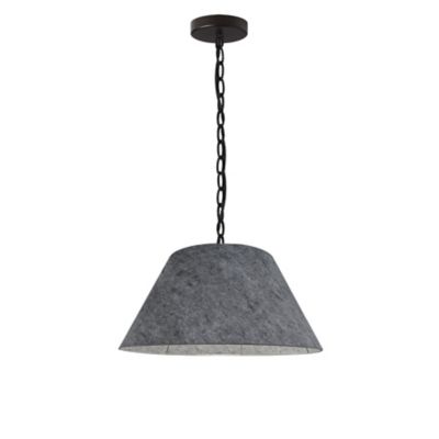 Dainolite Brynn Pendant Light in Grey, Size: Small