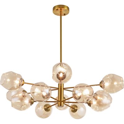 Dainolite Abii Chandelier - Color: Bronze - Size: 12 light - ABI-3312P-VB