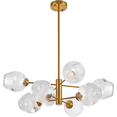 Dainolite Abii Chandelier - Color: Bronze - Size: 8 light - ABI-268P-VB-SP-