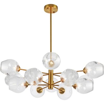 Dainolite Abii Chandelier - Color: Bronze - Size: 12 light - ABI-3312P-VB-S