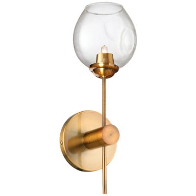 Dainolite Abii Wall Sconce - Color: Clear - Size: 1 light - ABI-141W-VB-CLR