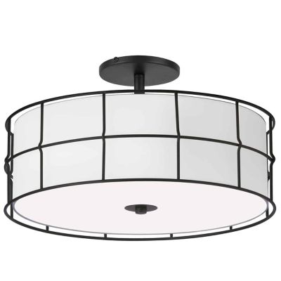 Dainolite Alcala Semi-Flushmount Light - Color: Black - Size: 3 light - ALC