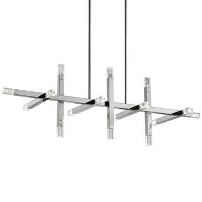 Dainolite Francesca Linear Chandelier - Color: Silver - Size: 16 light - FC