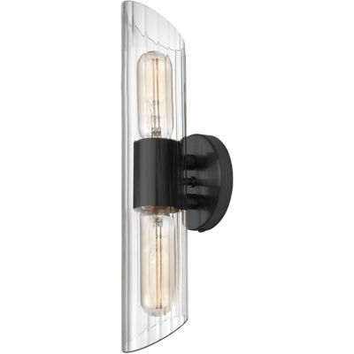 Dainolite Samantha Vanity Light - Color: Black - Size: Small - SAM-162W-MB