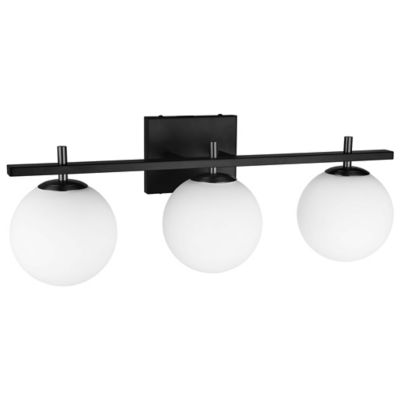 Dainolite Vivaldi Vanity Light - Color: Black - Size: 3 light - VAD-233W-MB