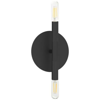 Dainolite Wand Double Wall Sconce - Color: Black - Size: 2 light - WAN-132W