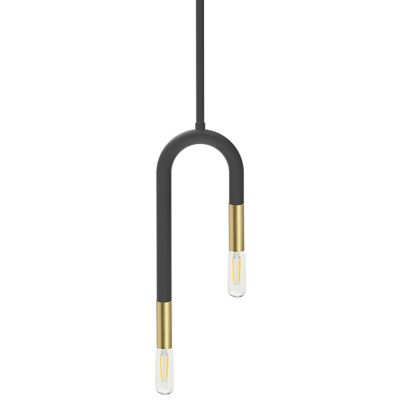 Dainolite Wand Mini Pendant Light - Color: Black - Size: 2 light - WAN-152P