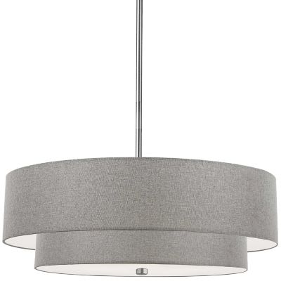 Dainolite Everly 2 Tier Pendant Light - Color: Grey - Size: 4 light - 571-2