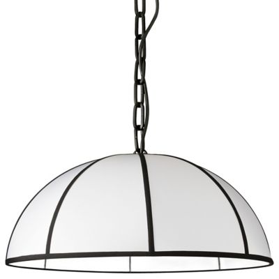 Dainolite Portobello Pendant Light - Color: White - Size: 20 - PTO-201P-