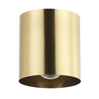 Dainolite Theron Flushmount Light in Brass