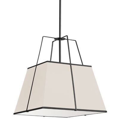 Dainolite Trapezoid Pendant Light - Color: Cream - Size: 1 light - TRA-181P