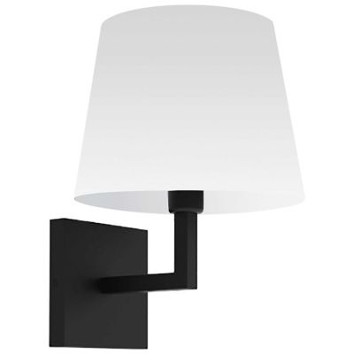 Dainolite Whitney Wall Sconce - Color: Black - Size: 1 light - WHN-91W-MB-W