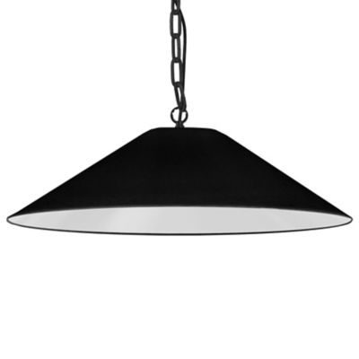 Dainolite Presley Pendant Light - Color: Black - Size: Large - PSY-L-MB-797