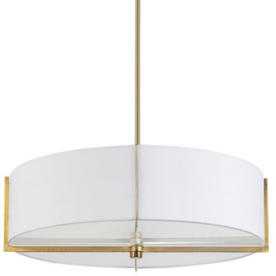 Dainolite Preston Pendant Light - Color: White - Size: Medium - PST-264LP-A