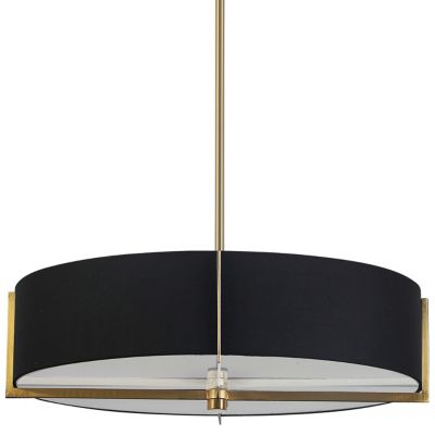 Dainolite Preston Pendant Light - Color: Brass - Size: Small - PST-214P-AGB