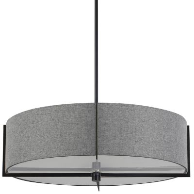 Dainolite Preston Pendant Light - Color: Grey - Size: Medium - PST-264LP-MB