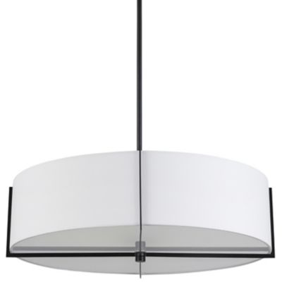 Dainolite Preston Pendant Light - Color: White - Size: Medium - PST-264LP-M