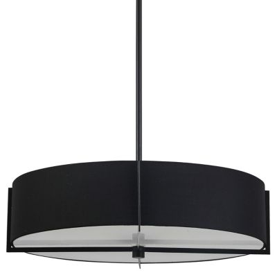 Dainolite Preston Pendant Light - Color: Black - Size: Small - PST-214P-MB-