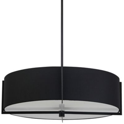 Dainolite Preston Pendant Light - Color: Black - Size: Medium - PST-264LP-M