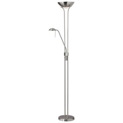 Dainolite Mother & Son Dome Floor Lamp - Color: Silver - Size: 3 light - 50