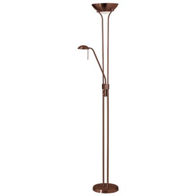 Dainolite Mother & Son Dome Floor Lamp - Color: Bronze - Size: 3 light - 50