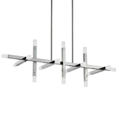 Dainolite Acasia LED Linear Chandelier Light - Color: Silver - ACS-4064HC-P