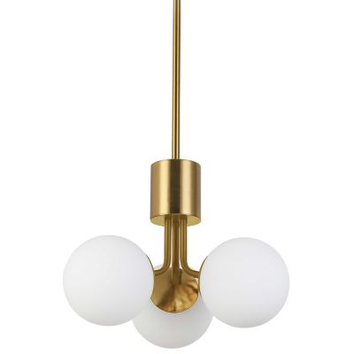 Dainolite Amanda Pendant Light - Color: White - Size: Small - AMA-153P-AGB